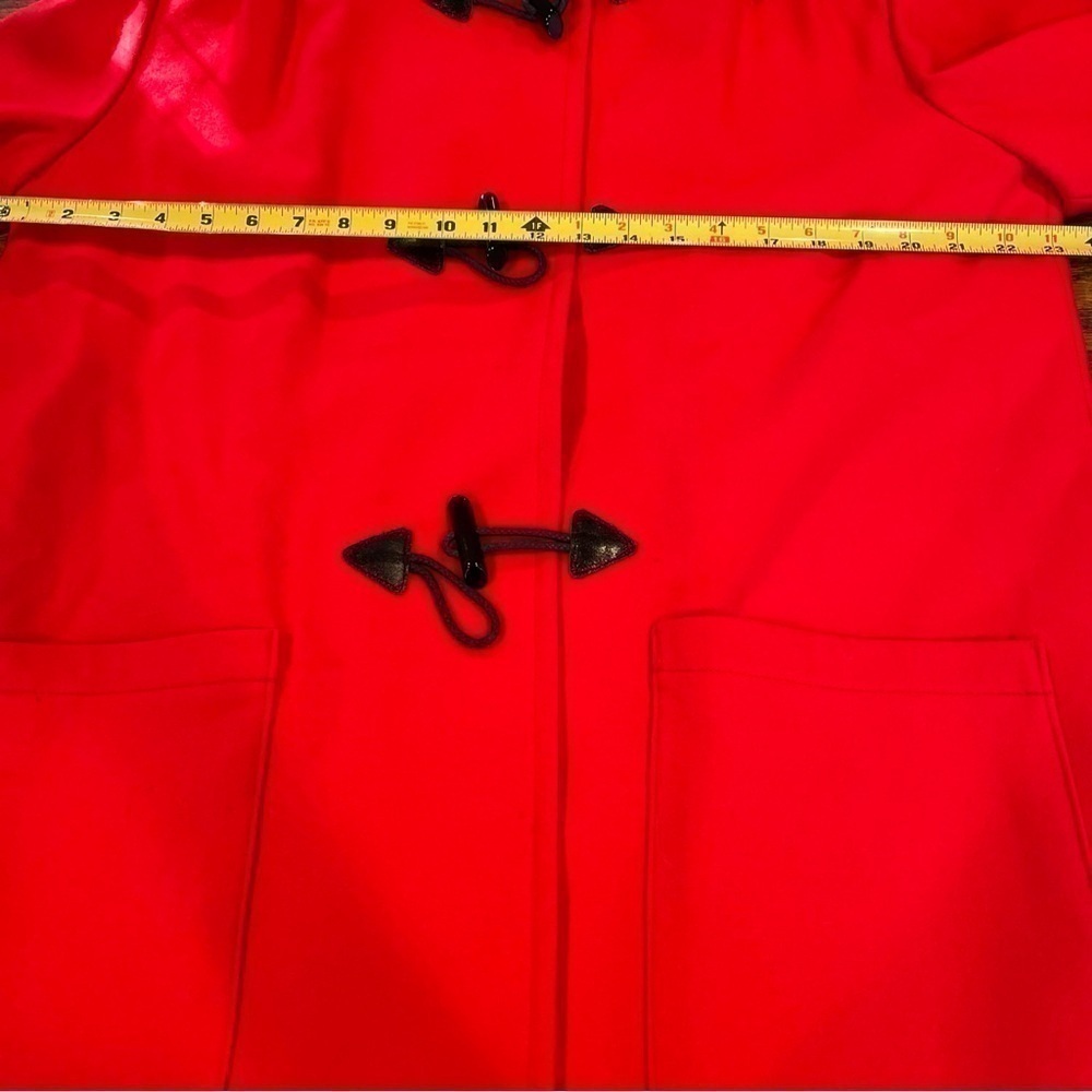 Vintage Pendleton Woolen Mills Jacket Wool Made In USA Red Duffle Large - Picture 13 of 16